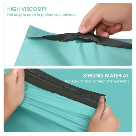 Twenty Teal Poly Mailers Size 14.5x19 Inches - Picture 4 of 4